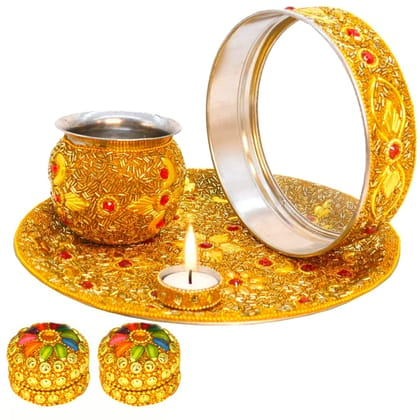 santarms Karva Chauth Thali Set for married women