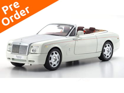 PreOrder : Rolls-Royce Phantom Drophead Coupe English White 1:18 Kyosho diecast scale model car