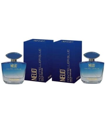 NEUD Montpellier Blue Luxury Perfume for Elegant Women Long Lasting EDP, 100 ml Each (Pack of 2)