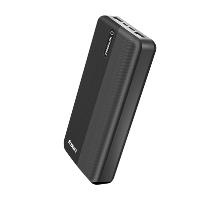 Foxin FPB-247 POLY Power Bank with 20000mAh Battery,12W Fast Charging, Type C & Micro USB Input, 2 USB outputs, BIS Certified, Made in India