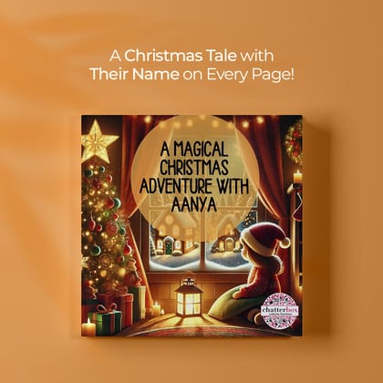 Personalised Christmas Story Books-GIRL - A Magical Christmas Adventure with "CHILDS NAME" / 5.5 inches / Hard Cover