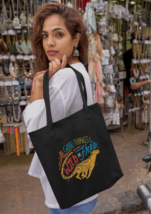 Wild Things | Tote Bag-Black