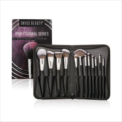 Swiss Beauty Professional Face & Eye Brush Set of 12