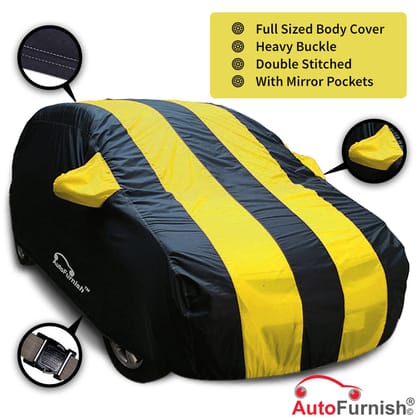 KIA Sonet (2020) Car Body Cover, Heat & Water Resistant with Side Mirror Pockets (ARC Series)-ARC Yellow