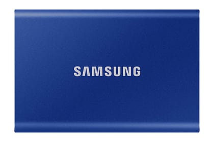 Samsung T7 Portable SSD 2TB With USB3.2 External Solid State Drive Upto 1050MB-s MU-PC2T0H-WW-Indigo Blue