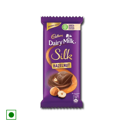 Cadbury Dairy Milk Silk Whole Hazelnut Chocolate, 45 gm Bar