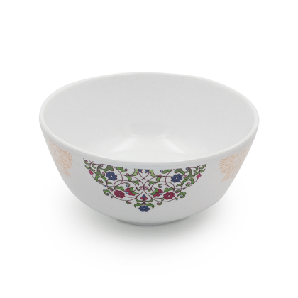 SUPERWARE | Pure Melamine | Soup Bowl Set - ETHENIC ART (4.5") | 6 Nos. | Stain Free, Glazed Finish