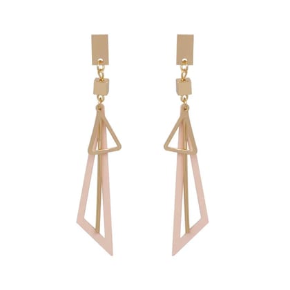 Series Metal Leaf Earrings Earrings Earrings Jewelry-Pink