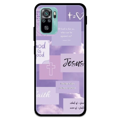 Jesus My Lord - Glossy Metal Silicone Case For Redmi Models-Redmi Note 10s