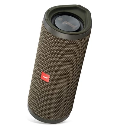 iBall Musi Jam Bluetooth Portable Speaker, Micro SD Card Slot & Built-in Mic, IPX6 Protection- Military Green