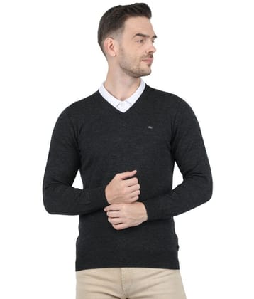 Monte Carlo - Grey Woollen Mens Pullover Sweater ( Pack of 1 ) - None