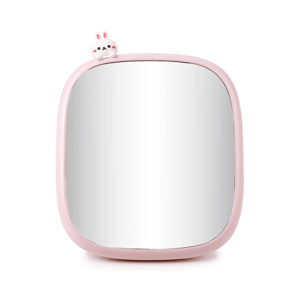 Cute Vanity Mirror with Stand-Pink