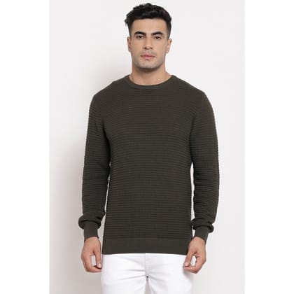 Red Tape Men's Olive Sweater