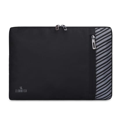 The Clownfish Algo Series Polyester Unisex 13 inch Laptop Sleeve Tablet Case Black-The Clownfish Algo Series Polyester Unisex 13 inch Laptop Sleeve Tablet Case (Black)