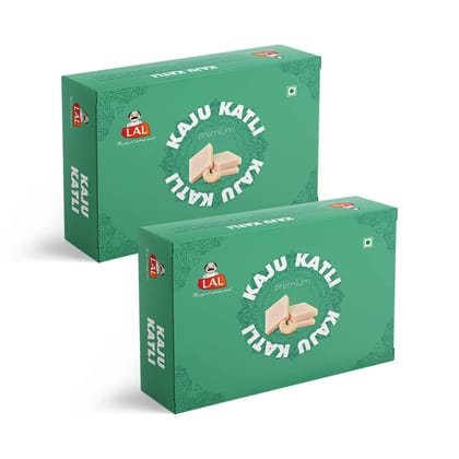 Lal Sweets Kaju Katli Premium, 400 gm - Pack of 2