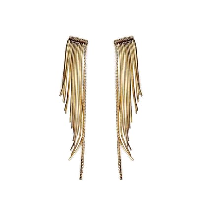 Very Long Earrings | Tassel Earrings for Women | Modern Jewelry