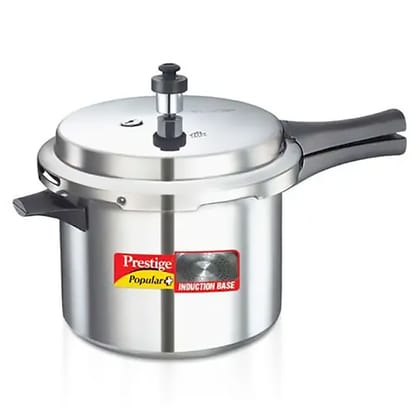 Prestige Popular Plus 5.5 Ltr IB Outer Lid Pre Cooker 10204-Prestige Popular Plus 5.5 Ltr IB Outer Lid Pre Cooker (10204)