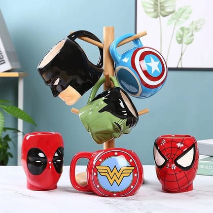 Superhero Theme Ceramic Mugs