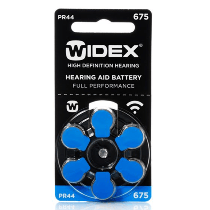 Widex Hearing Aid Batteries size 675 | 1 Packet (6 Batteries)