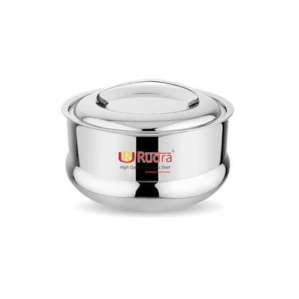 RUDRA Brezza Double Walled Stainless Steel Casserole(0.5 L)