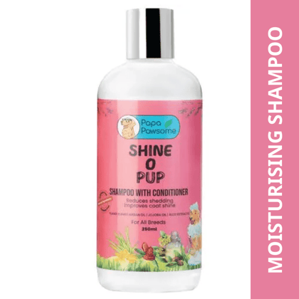 Papa Pawsome Shine O Pup Tear Free Shampoo with Conditioner for Dogs-250mL