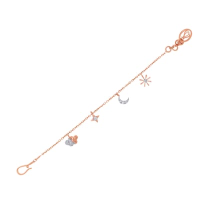 Senco Gold Happy Sky Kids Diamond Bracelet