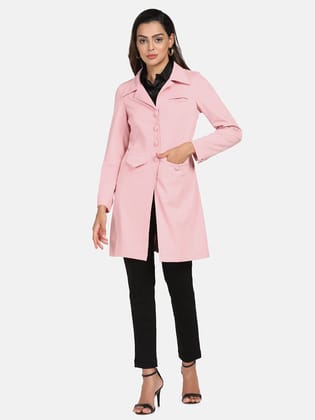 Longline Stretch jacket - Pink-Standard Size / S