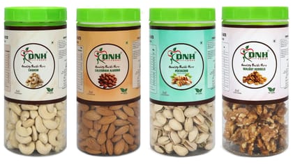 DRY FRUITS COMBO 1 KG  PACK  250G X 4 PC