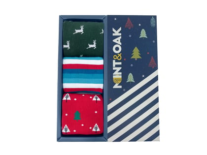 Giftbox of 3 - Christmas Smiles Socks For Men