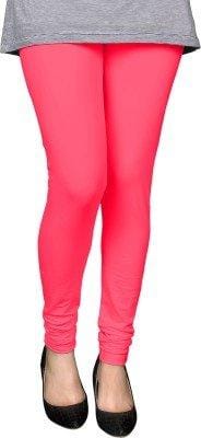 Trendzmy Pink Solid Churidar Ethnic Wear Legging