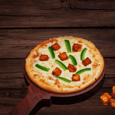 Capsicum & Chicken Tikka Pizza