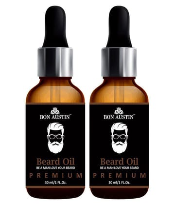 Bon Austin - 60mL Growth Increasing Beard Oil (Pack of 2)