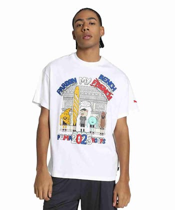 Paris Pardon My French Men's Oversized Basketball Tee