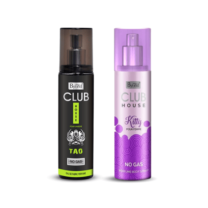 Byond Club House No Gas Deodorant, Perfume Body Spray, Long Lasting Perfume for Men and Women ( Tao And Kitty )