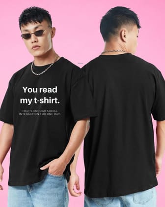 My Tshirt Black oversized tshirt-S