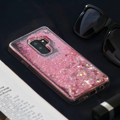 Dynamic Hearts Bling Moving Glitter Sequin Case-Samsung Galaxy S9