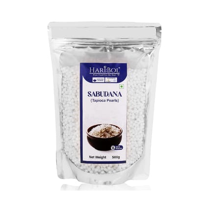 Haribol Sabudana (Tapioca Pearls) 500gmx 2 (Pack of 2)