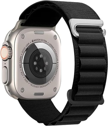 GLAMYOURS Alpine Loop Nylon Band Compatible with Apple Watch 38mm 40mm 41mm 42mm 44mm 45mm 46mm 49mm Adjustable Metal C-Hook Strap for iWatch Series 10 9 8 7 6 5 4 3 2 1 SE Ultra (Watch Not Included)