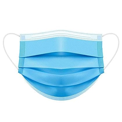 MILONI USA 3 Ply Disposable Surgical Face Mask Box with FABRIC Earloop and built in Nose Pin Fabric Disposable Face Mask (200)