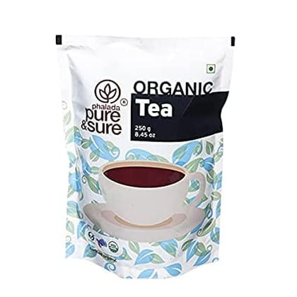 Pure & Sure Organic Tea | Nutrient Rich Tea | Non-GMO, No Food Preservatives, Natural Immunity Boosting Organic Tea Powder | 250gm.