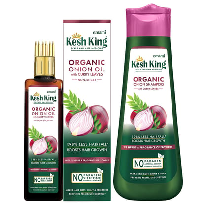 Kesh King Organic Onion Oil Shampoo Combo - 500ml