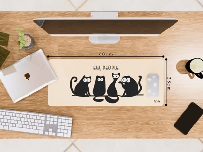 Start Introverting 9to5: Office Mouse Pad-Medium (28CM X 60CM)