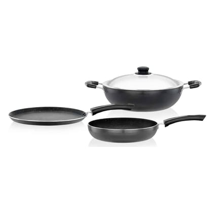 Premier Non Stick Induction Bottom 4 Piece Set With Steel Lid HG-902