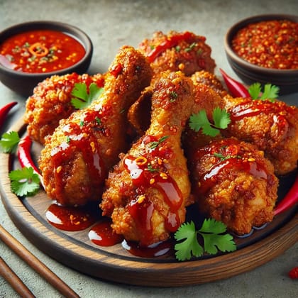 Chicken Drumsticks With Extra Schezwan