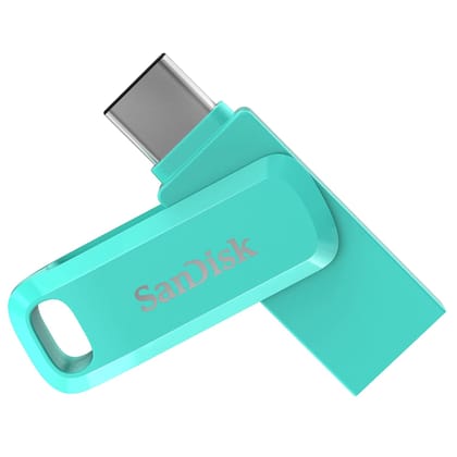 SanDisk Ultra Dual Drive Go C3 64GB USB3.0 Type C Pendrive for Mobile- Mint Green