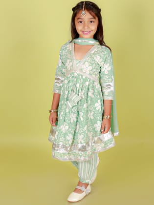 Dhoti Salwar kurta and Duptta set-1-2Y