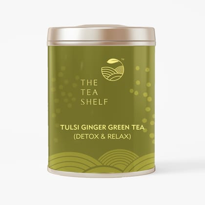 Tulsi Ginger Green Tea-50gm Loose Tea (25 Servings)