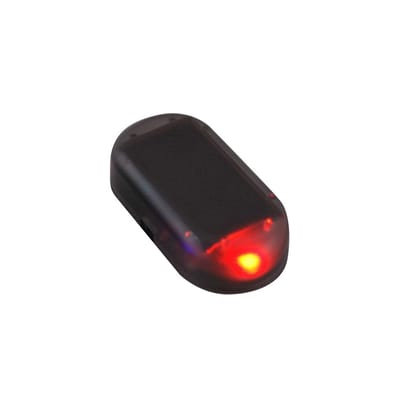Solar Anti-Theft LED Flashing Warning Lights for Vehicles & Bikes with Charging-Pack of 1