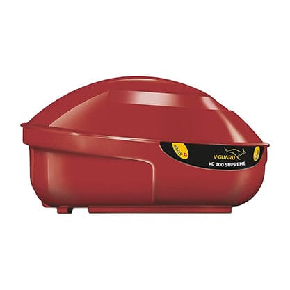 VG 100 Supreme Stabilizer for Refrigerators or Deep Freezer up to 600 L Advance Overheat Protection (Cherry Red)