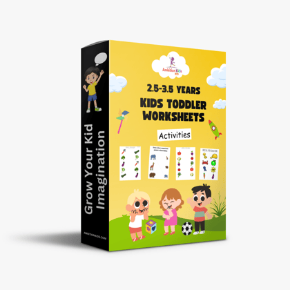 Toddlers 2.5-3.5 Years Kids Hard Copy Worksheets